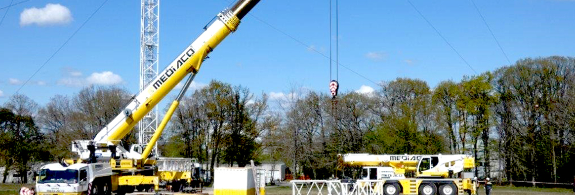 Opération de levage en Normandie