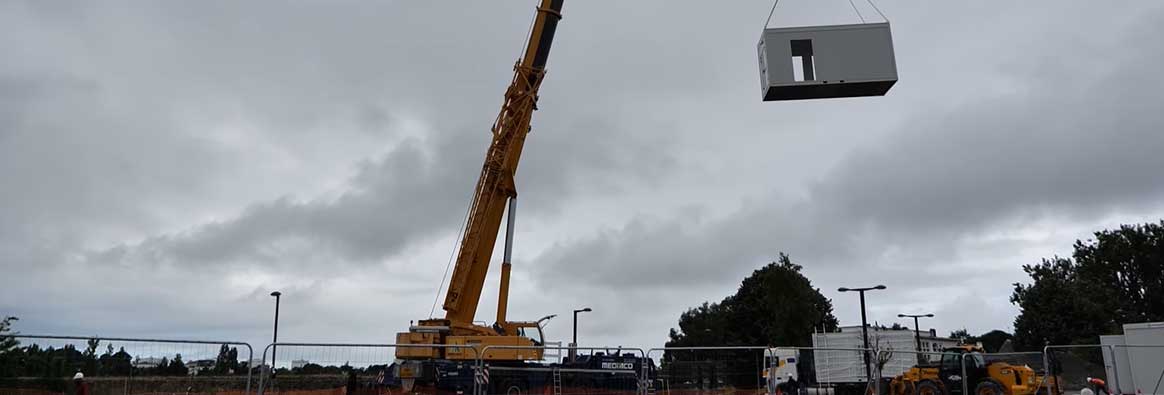 Opération de levage à Saint-nazaire